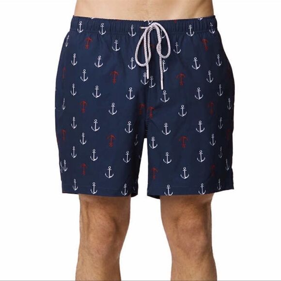 Rainforest Men’s Anchor Swim Shorts. Size Small. - Picture 1 of 13